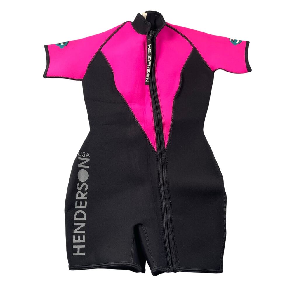 Henderson Women's Pink and Black Shorty Wetsuit